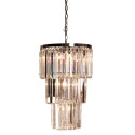 Lumilamp Chandelier Ø 47x74 cm Transparent Iron