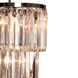 Lumilamp Chandelier Ø 47x74 cm Transparent Iron