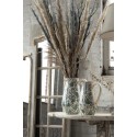 Clayre & Eef Tischlampe Ø 33x79 cm  Weiß Eisen Rund Blätter