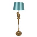Clayre & Eef Stehlampe Papagei Ø 40x120 cm  Goldfarbig Kunststoff