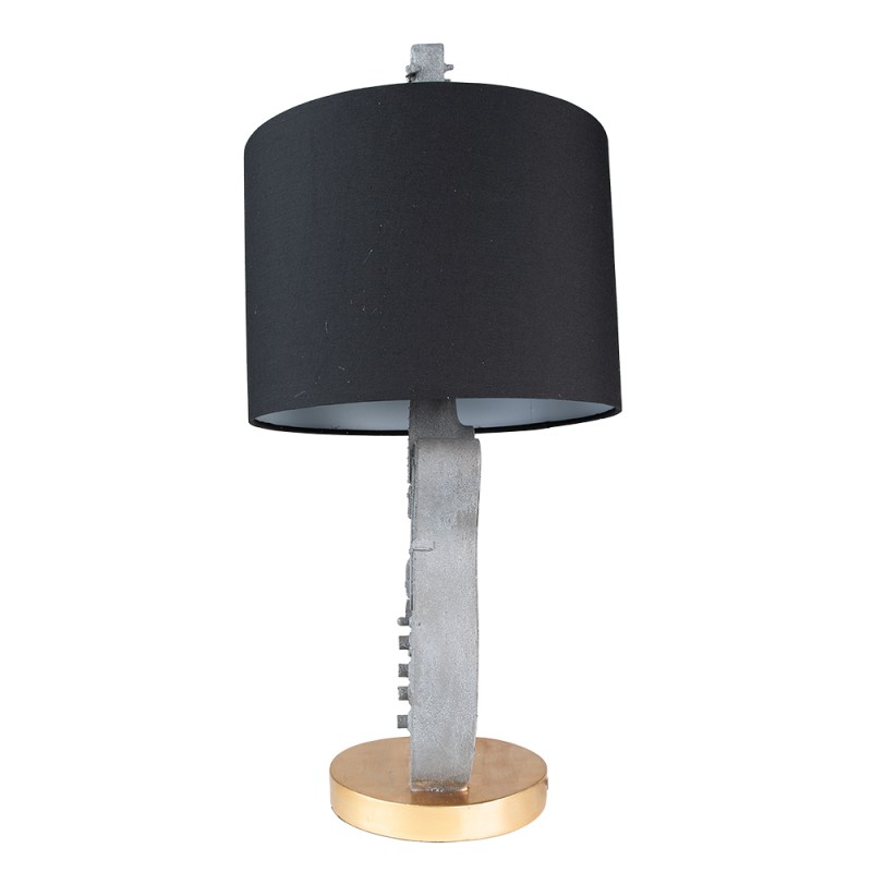 Clayre & Eef Lampe de table Guitare Ø 30x68 cm Gris Plastique