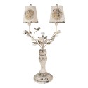 Clayre & Eef Lampe de table 39x21x74 cm Beige Marron Fer