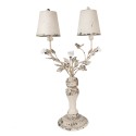 Clayre & Eef Lampe de table 39x21x74 cm Beige Marron Fer