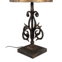 Clayre & Eef Tafellamp Ø 36x71 cm Bruin IJzer