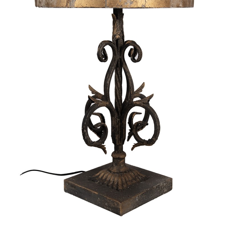 Clayre & Eef Tafellamp Ø 36x71 cm Bruin IJzer