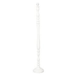 Clayre & Eef Stehlampe Ø 22x135 cm  Weiß Holz Rund