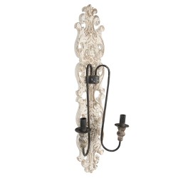 Clayre & Eef Lampada da parete 45x8x95 cm Marrone Legno