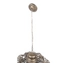 Clayre & Eef Hängelampe Ø 49x66 cm Goldfarbig Grau Eisen Blätter