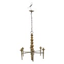 Clayre & Eef Pendant Lamp 69x61x79 cm Beige Gold colored Iron Wood