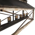 Clayre & Eef Lampes à suspension 99x30x70 cm Noir Marron Fer Bois