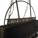 Clayre & Eef Lampes à suspension 99x30x70 cm Noir Marron Fer Bois