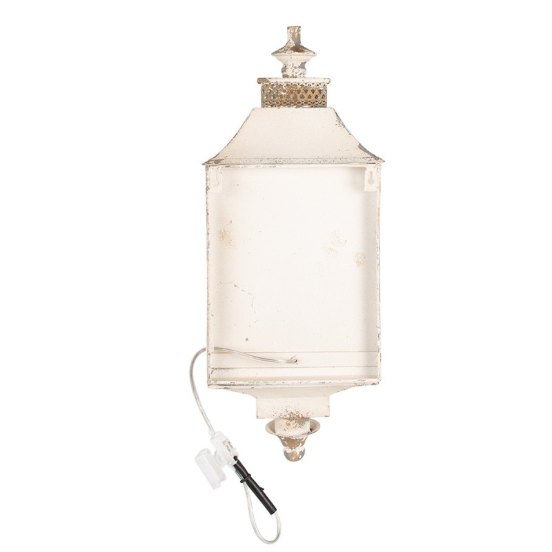 Clayre & Eef Wall Light 25x17x62 cm Beige Iron Glass
