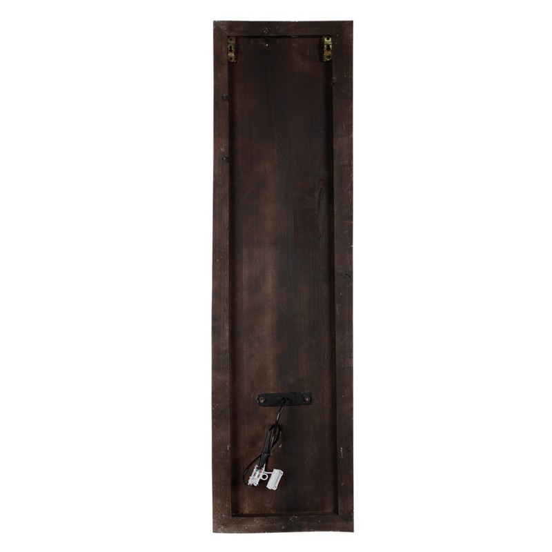 Clayre & Eef Wandlamp  31x19x120 cm Beige Grijs Hout IJzer