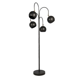 Clayre & Eef Stehlampe Ø 50x175 cm Schwarz Eisen Rechteck