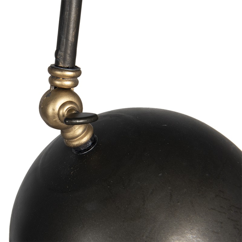 Clayre & Eef Vloerlamp  Ø 50x175 cm Zwart Ijzer Rechthoek