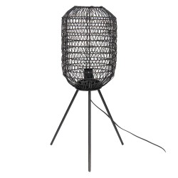 Clayre & Eef Vloerlamp  Ø 21x63 cm  Zwart Ijzer