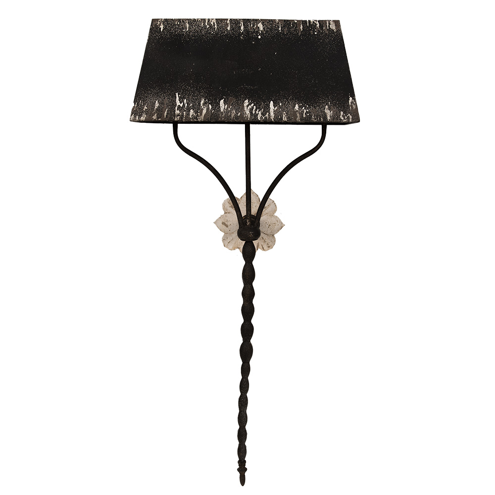 Clayre&Eef Wandlamp 124 cm Zwart IJzer afbeelding