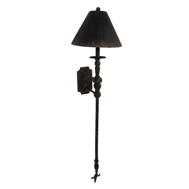 Clayre & Eef Wall Light 31x32x117 cm Black Brown Iron
