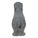 Clayre & Eef Statuetta Cane 74x19x39 cm Grigio Pietra
