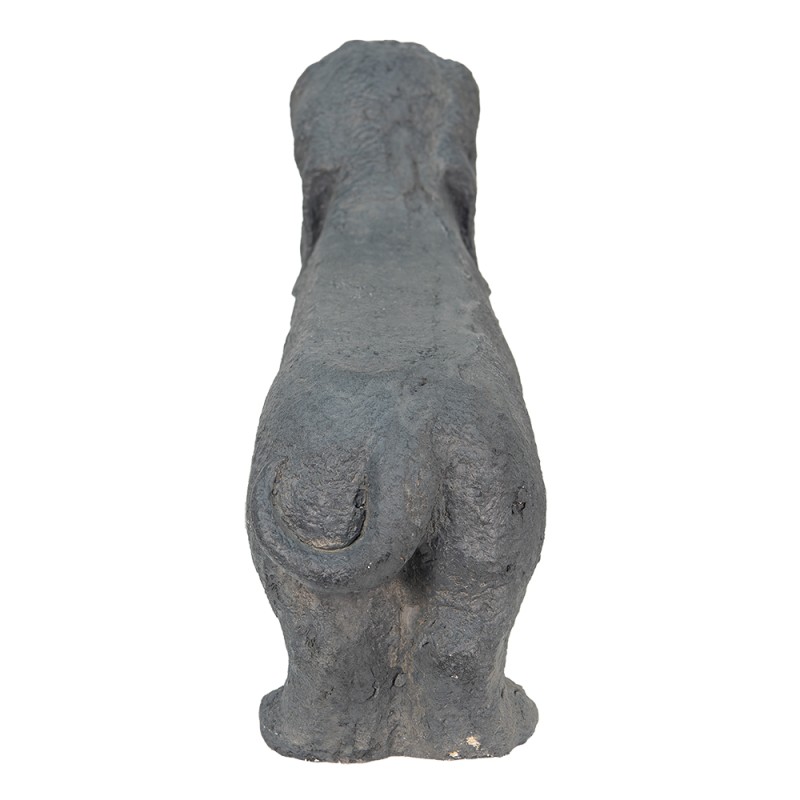 Clayre & Eef Statuetta Cane 74x19x39 cm Grigio Pietra