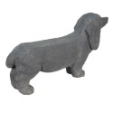 Clayre & Eef Statuetta Cane 74x19x39 cm Grigio Pietra