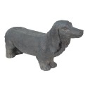 Clayre & Eef Statuetta Cane 74x19x39 cm Grigio Pietra