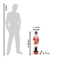 Clayre & Eef Beeld Notenkraker 82 cm Rood Wit Steen