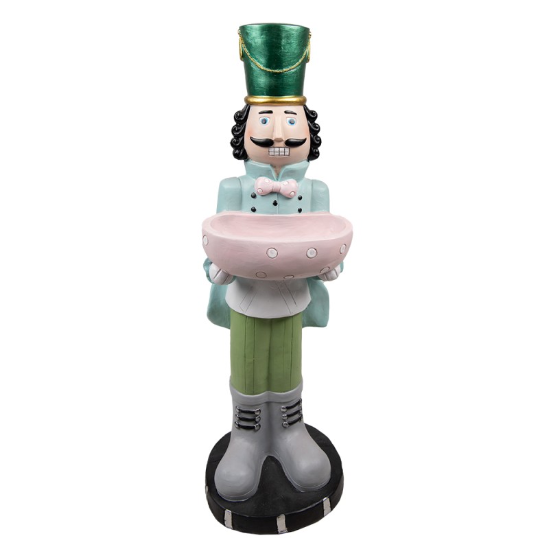 Clayre & Eef Figurine Nutcracker 79 cm Green Blue Polyresin