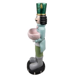 Clayre & Eef Figurine Nutcracker 79 cm Green Blue Polyresin