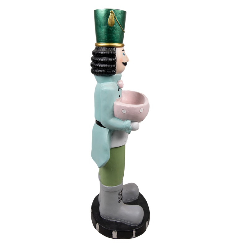 Clayre & Eef Figurine Nutcracker 79 cm Green Blue Polyresin