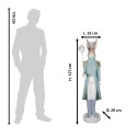 Clayre & Eef Figurine Lapin 127 cm Marron Bleu Matériau céramique