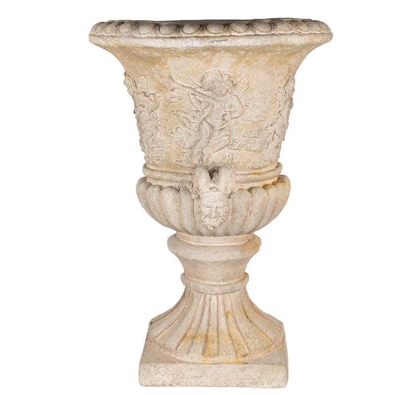 Clayre & Eef Wall flowerpot 76 cm Beige Ceramic material Semicircle