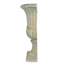 Clayre & Eef Wall flowerpot 81cm Green Ceramic material Semicircle