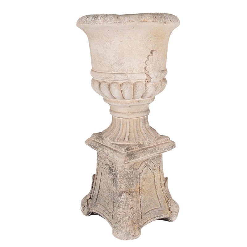 Clayre & Eef Blumentopf 33x33x69 cm Beige Keramikmaterial