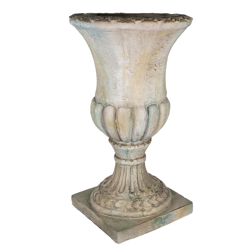 Clayre & Eef Planter 44x44x75 cm Green Beige Magnesium Oxide (MGO)
