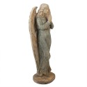 Clayre & Eef Statuetta decorativa Angelo 119 cm Verde Beige Materiale ceramico