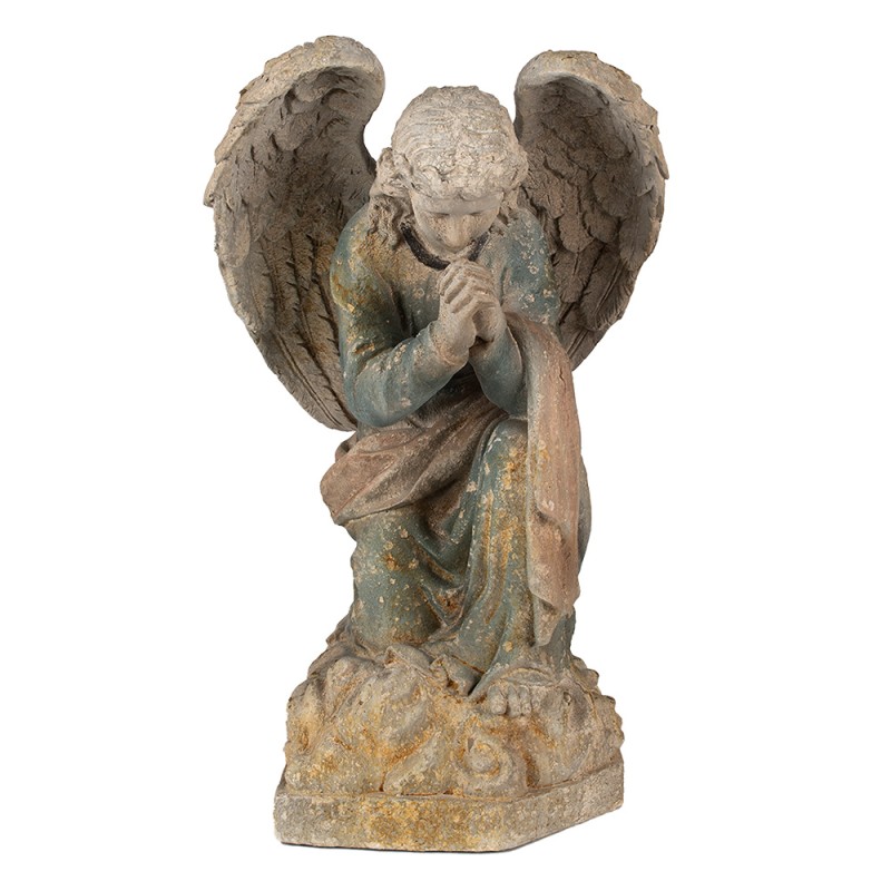 Clayre & Eef Beeld Engel 65 cm Groen Magnesium (MGO)