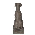 Clayre & Eef Figur Hund 73 cm Grau Keramikmaterial