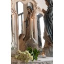 Clayre & Eef Beeld Maria 78 cm Beige Blauw Polyresin