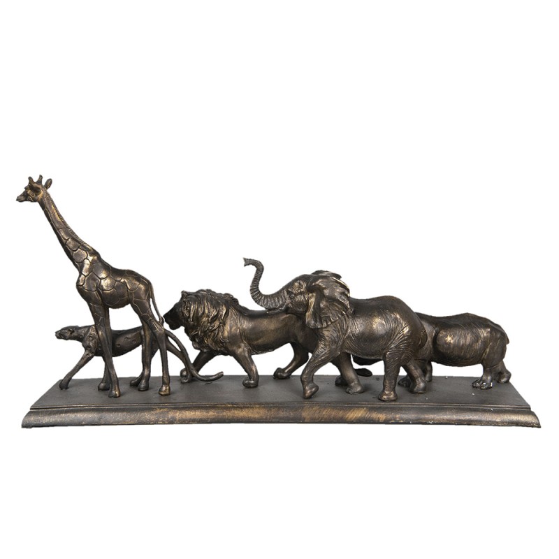 Clayre & Eef Figur Tiere 71x16x34 cm Braun Polyresin Tiere