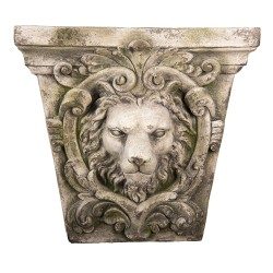 Clayre & Eef Wanddecoratie Leeuw 56 cm Beige Kunststof Rechthoek
