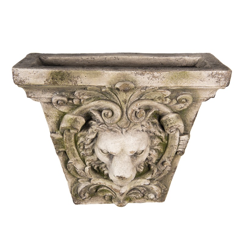 Clayre & Eef Wanddecoratie Leeuw 56 cm Beige Kunststof Rechthoek