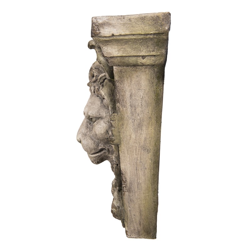 Clayre & Eef Wanddecoratie Leeuw 56 cm Beige Kunststof Rechthoek