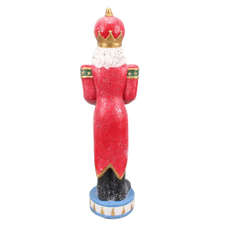Clayre & Eef Figurine Santa Claus 82 cm Red Blue Polyresin