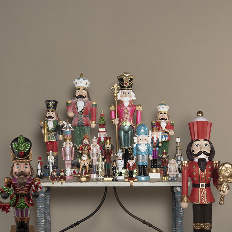 Clayre & Eef Figurine Nutcracker 89 cm Red Green Polyresin