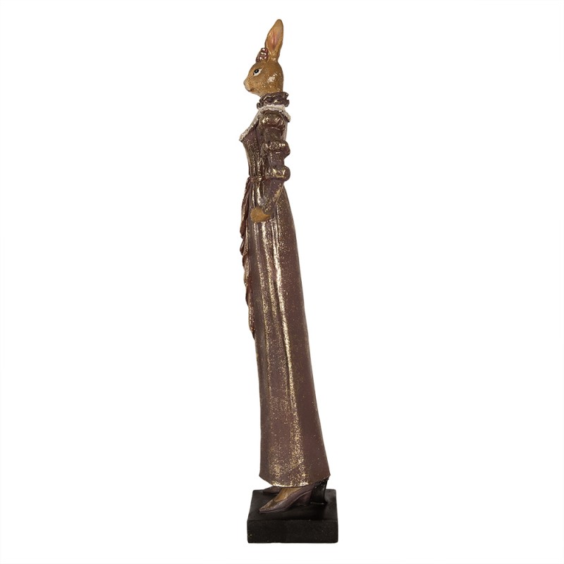Clayre & Eef Figurine Rabbit 53 cm Brown Polyresin