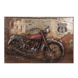 Clayre & Eef Gemälde 60x4x40 cm Braun Eisen Rechteck Motor