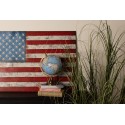 Clayre & Eef 3D Metallgemälde 97x66 cm Rot Weiß Eisen Holz