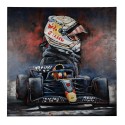 Clayre & Eef 3D Metal Paintings 100x100 cm Blue Red Iron