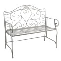 Clayre & Eef Banc de jardin 103x51x94 cm Gris Fer Rectangle